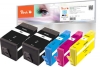 319492 - Peach Spar Pack Plus Tintenpatronen kompatibel zu No. 934XL, No. 935XL, C2P23A*2, C2P24A, C2P25A, C2P26A HP