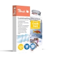 Peach Laminierfolie 54x86mm Kreditkarte | 125 mic | 100 St. | glänzend | geeignet für alle Laminiergeräte | PP525-07   