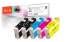 Peach Spar Pack Plus Tintenpatronen kompatibel zu  Epson T0715, C13T07154010