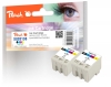 Peach Doppelpack Tintenpatronen schwarz, color kompatibel zu  Epson S020138