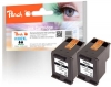 Peach Doppelpack Druckköpfe schwarz kompatibel zu  HP No. 302XL bk*2, F6U68AE*2