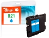 Peach Ink Cartridge cyan compatible with  Ricoh GC21C, 405533