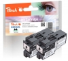 Peach Doppelpack Tintenpatronen schwarz kompatibel zu  Brother LC-3235XLBK
