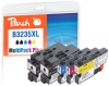 Peach Spar Plus Pack Tintenpatronen kompatibel zu  Brother LC-3235XL