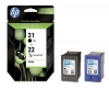 210642 - Original Ink Combopack black, color, No. 21, No. 22, SD367AE HP