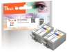311438 - 2 Peach rašalo kasetės spalvotos, suderinama su BCI-15C*2, 8191A002 Canon