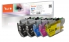 322200 - Peach Spar Plus Pack Tintenpatronen kompatibel zu LC-421 Brother